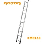 ROTOR Стълба алуминиева, 1x10 стъпала, 2.7 м, ROTOR KME110 (KME110)