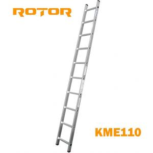 ROTOR Стълба алуминиева, 1x10 стъпала, 2.7 м, ROTOR KME110 (KME110)