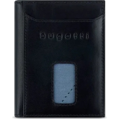 Bugatti Кожен портфейл Bugatti Secure Slim Special Zip Mini, черен (49 1485 N01)