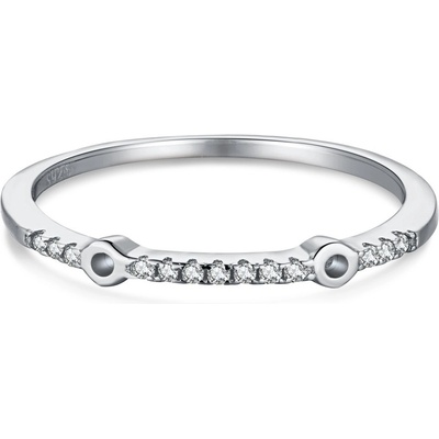 Meucci Stříbrný prsten se zirkony SYR035