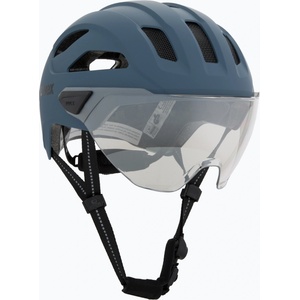 uvex Велосипедна каска UVEX Stride Visor stone blue matt/lite mirror silver