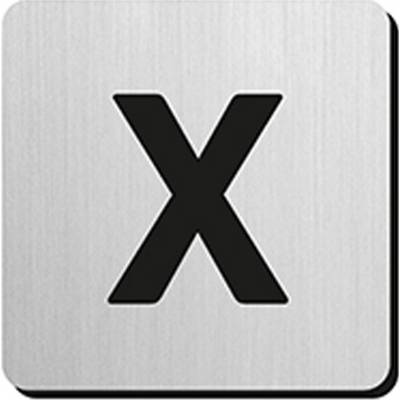 JNF - PIKTOGRAM PÍSMENO "X" - IN.34.300 - 75 mm - nalepovacie NEM - nerez matná | MP-KOVANIA.sk