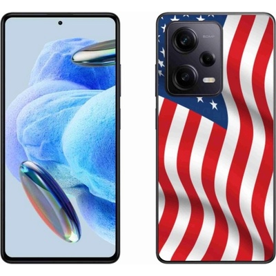 Pouzdro mmCase Gelové Xiaomi Redmi Note 12 Pro+ 5G - USA vlajka