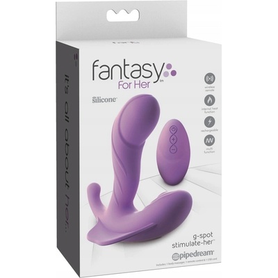 Vibrátor bodu G FANTASY FOR HER fialový 22,2 cm silikonový