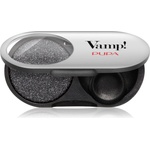 PUPA Vamp! Radiant Baked Eyeshadow дълготрайни сенки за очи с блясък цвят 301 Frozen Black - METALLIC 1 гр