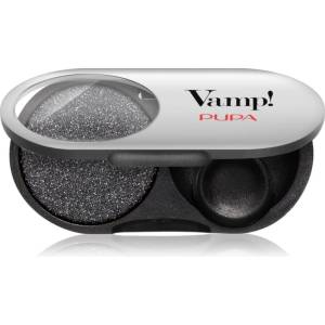 PUPA Vamp! Radiant Baked Eyeshadow дълготрайни сенки за очи с блясък цвят 301 Frozen Black - METALLIC 1 гр