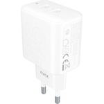 AVAX CH602W SPEEDY+ 45W GaN 2x USB-C PD3.0 бял адаптер за бързо зареждане (AVAX CH602W)
