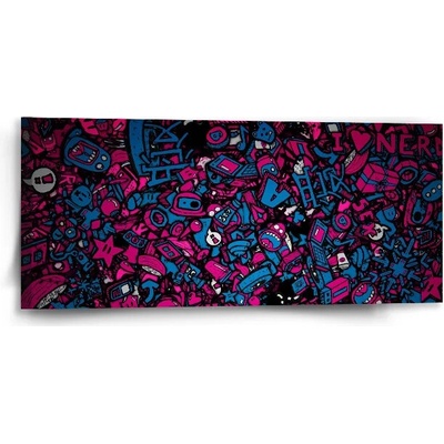 Sablio Obraz Kreslené obrázky - 110x50 cm