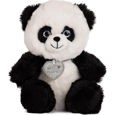 Amek Toys ПЛЮШЕНА ПАНДА БЯЛА С МЕДАЛЬОН 40 СМ