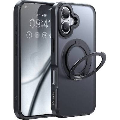 McDodo PC-4931 MagSafe case for iPhone 16 Plus with stand (black)