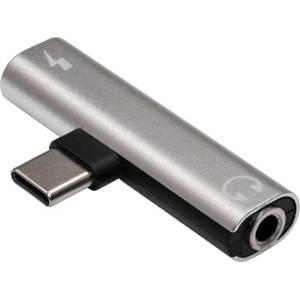 Akyga Адаптер Akyga USB тип C /USB тип C /Жак 3, 5 мм Сив AK-AD-71 (AK-AD-71)