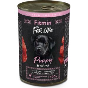 Dibaq Fitmin For Life Консервирано говеждо месо за кученца 400 g
