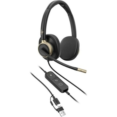 HP Poly Mission 825 Stereo USB Wired Headset WW C01FCAA#AC3