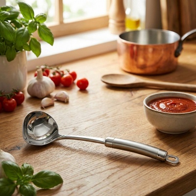 Kuchynské náradie CZ Solingen Naberačka na omáčku nerez 29,5 cm Exquisite (CS-008482)