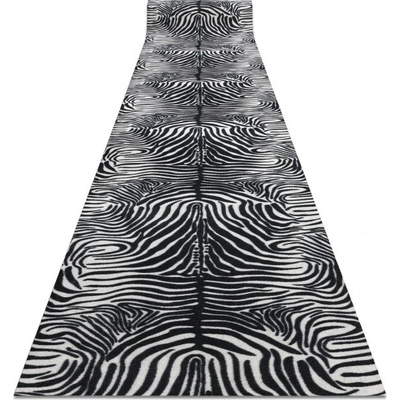 Nej-koberce DIGITAL zebra bílý / černý metráž 80 cm