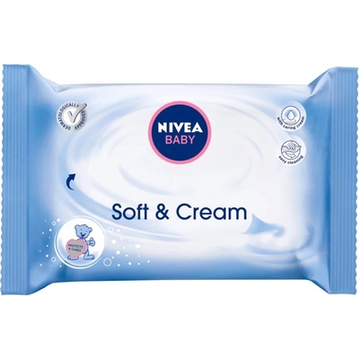 Nivea Baby Кърпички Soft & Cream с мек крем - пакет Почистващи кърпички унисекс