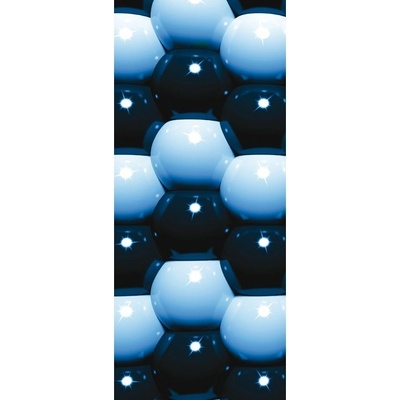 Preinterier DV0207 Fototapeta na stenu Modré guľvôčky vlies 91cm x 211cm