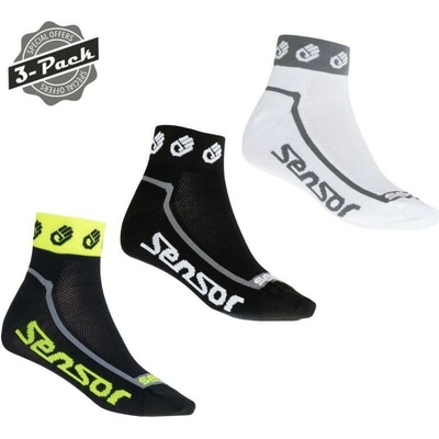 SENSOR 3 PACK RACE LITE SMALL HANDS čierna biela ref.žltá