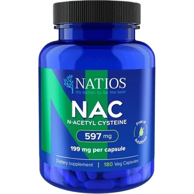 NATIOS N-Acetyl Cysteine NAC 199 mg 180 vegánskych kapsúl