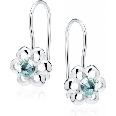 Lunica stříbrné květinkové náušnice 0086