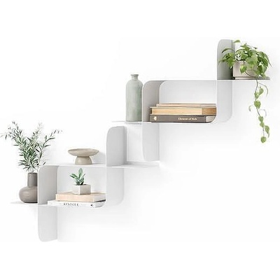 Umbra hk ltd (Канада) Комплект от 2 бр. рафтове umbra montage за стенен монтаж - цвят бял (umbra 1022611-660)