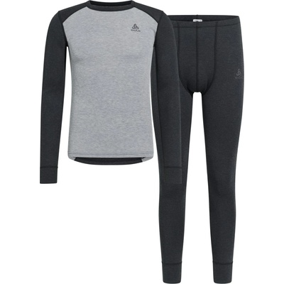 Odlo Мъжко синтетично термобельо Odlo Active Warm Special Set Synthetic base layer - Dark Grey Melange / Grey Melange (014-2550-0111)