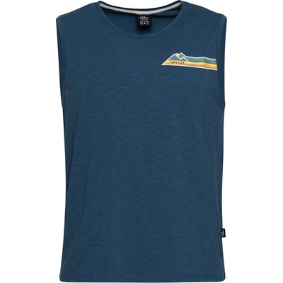 Chillaz Мъжки потник с широка презрамка Chillaz Calanques Mountain Stripes Tank top - Dark Blue (216-8105-0115)