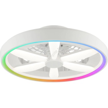 Brilliant - LED RGBW таванен вентилатор GAIANO LED/48W/230V бял + DO (BI0119)