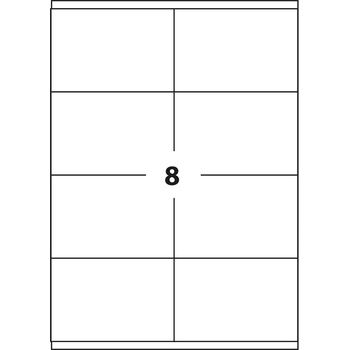 CDRmarket Самозалепващи етикети 105 x 74 mm, 8 етикети A4, 100 листа (R0ECO.0931A, 227005)