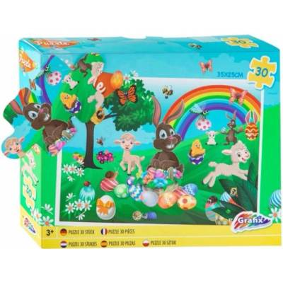 Dětské velikonoční puzzle - Zajíček