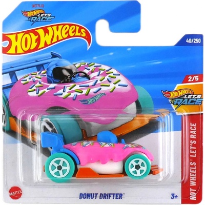 Mattel Hot Wheels Netflix Let's Race Donut Drifter Pink