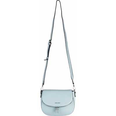 DALIA dámska crossbody koženková kabelka svetlomodrá