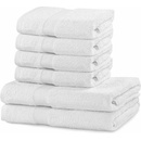 DecoKing Sada uterákov a osušiek Marina biela, 4 ks 50 x 100 cm, 2 ks 70 x 140 cm