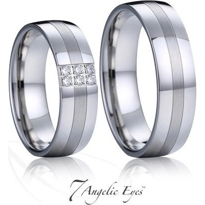 Goldpoint Snubní prsteny z oceli 031 Amadeo a Jeanne