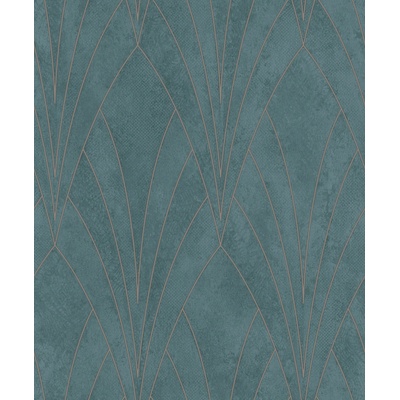 Ugepa L85604 Zelená geometrická vliesová tapeta na zeď Art Deco Elegance rozměry 0,53 x 10,05 m