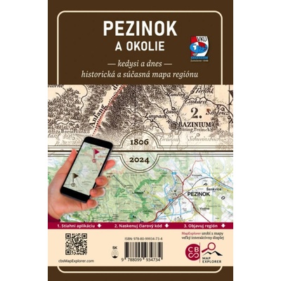 VKÚ Harmanec Porovnávacia mapa Pezinok a okolie kedysi a dnes