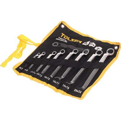 Tolsen Kľúče očkové 6 – 22 mm súprava 8 ks 15077