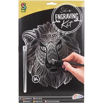 Vyškrabávací obrázok Lev