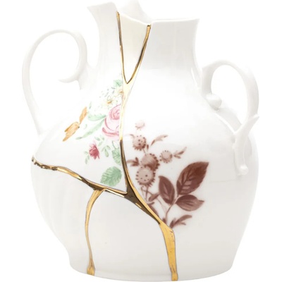 Seletti Ваза KINTSUGI 19 см, бяла, Seletti (SLT09676)