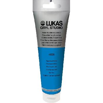 LUKAS Cryl Studio Plastic Tube АКРИЛНА боя Fluorescent Blue 125 ml 1 бр (746060012)