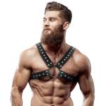  Харнес колан за гърди, универсален размер - Leather Cross Chest (D-235867)