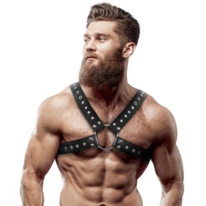  Харнес колан за гърди, универсален размер - Leather Cross Chest (D-235867)