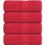 vidaXL Кърпи за пране FROGN 4 бр. Червени 30x30 см 360 г/м2 (136921)