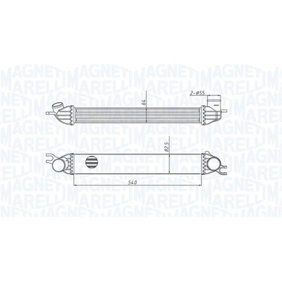 CHLADIČ TURBA, INTERCOOLER MAGNETI MARELLI 351319204290
