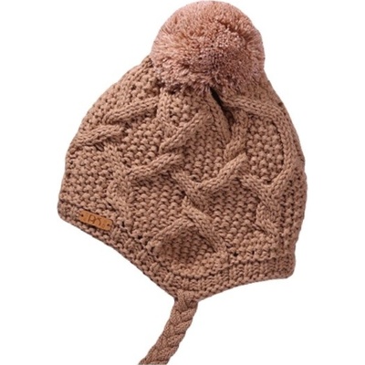 dětská celopodšitá pletená čepice Pletex H114 camelová