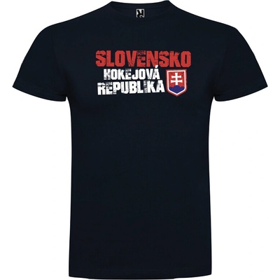 Superfutbal detské tričko Slovensko hokejová republika tmavo modré