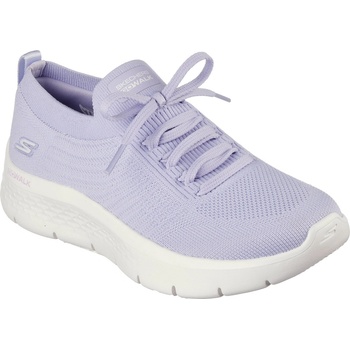 Skechers Дамски маратонки Skechers Flat Knit Fixed Lace Slip On Trainers Womens - Lavender