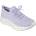 Skechers Дамски маратонки Skechers Flat Knit Fixed Lace Slip On Trainers Womens - Lavender