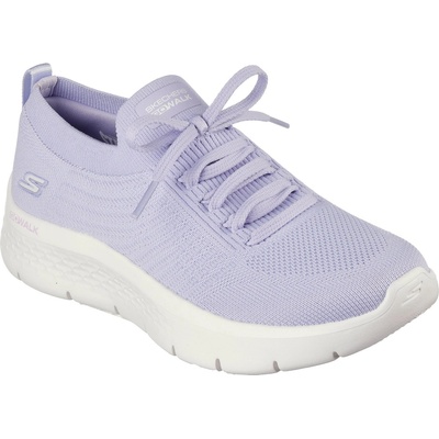 Skechers Дамски маратонки Skechers Flat Knit Fixed Lace Slip On Trainers Womens - Lavender
