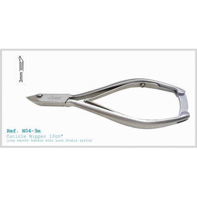 Lexwo kliešte na kožu 12 cm 3 mm typ 104D-3